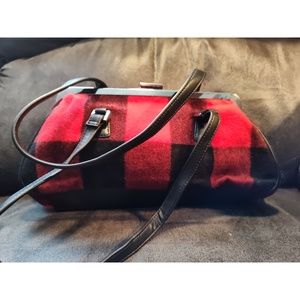 AMANDA SMITH PLAID BOWLER BAG